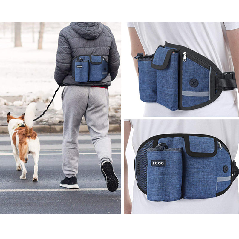 Dog Training Leash Waist Bag Hands-Free Outdoor Pet Running