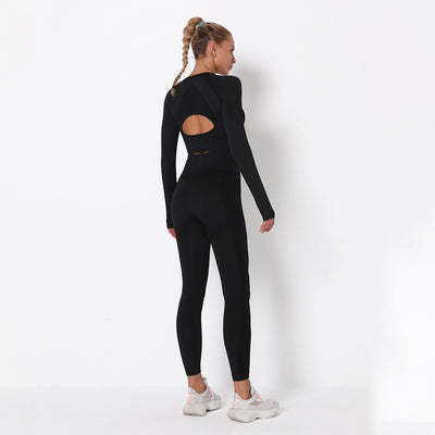 Yoga Clothing Set Sports Suit Women Sportswear Sports Outfit Fitness Set Athletic Wear Gym Seamless Workout Clothes For Women