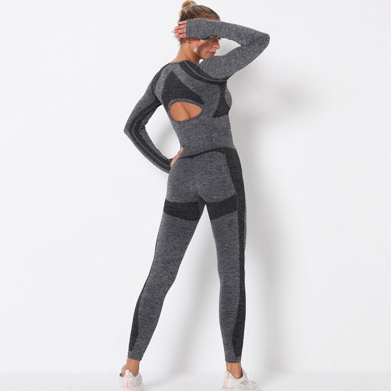 Yoga Clothing Set Sports Suit Women Sportswear Sports Outfit Fitness Set Athletic Wear Gym Seamless Workout Clothes For Women