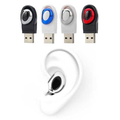 M18 Wireless Bluetooth 4.1 Hidden Mini Earphone In-ear Earpiece Magnet USB Charger Handsfree with Mic ear-buds