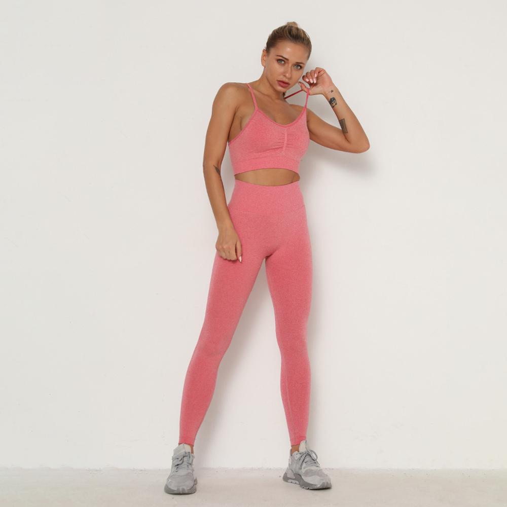 Yoga Clothing Set Sports Suit Women Sportswear Sports Outfit Fitness Set Athletic Wear Gym Seamless Workout Clothes For Women