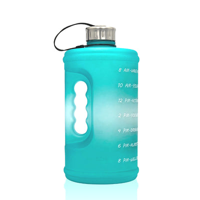 2.2L Sports Water Bottle Gradient Plastic PETG Gym Large Capacity Outdoor Space Cup Water Bottle