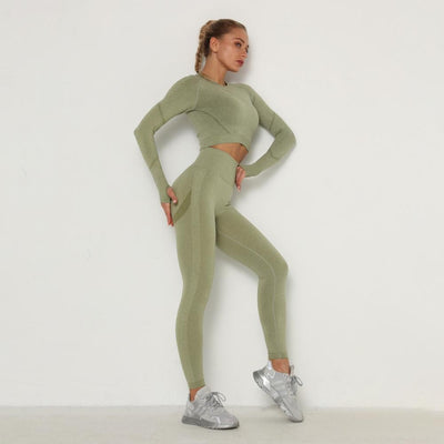 Yoga Clothing Set Sports Suit Women Sportswear Sports Outfit Fitness Set Athletic Wear Gym Seamless Workout Clothes For Women