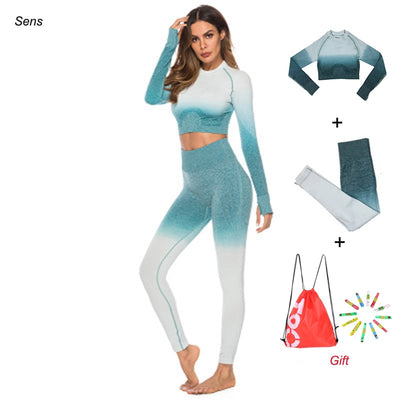 Winter Hot Sale Yoga Set Gym Set Gym Leggings Yoga Sport Leggings Sportswear For Women Sports Clothing Gym Fitness Clothing