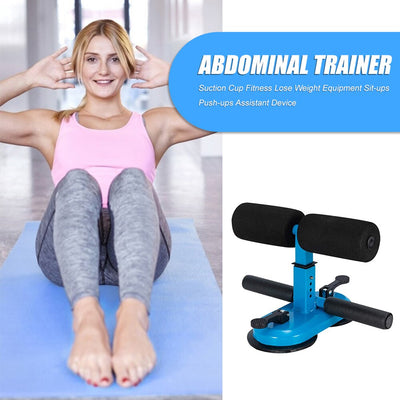 Sit Up Bar Dual Suction Cup Sit-ups Floor Bar Assistant Device Ankle Support Abdominal Exercise Lose Weight Fitness Equipment