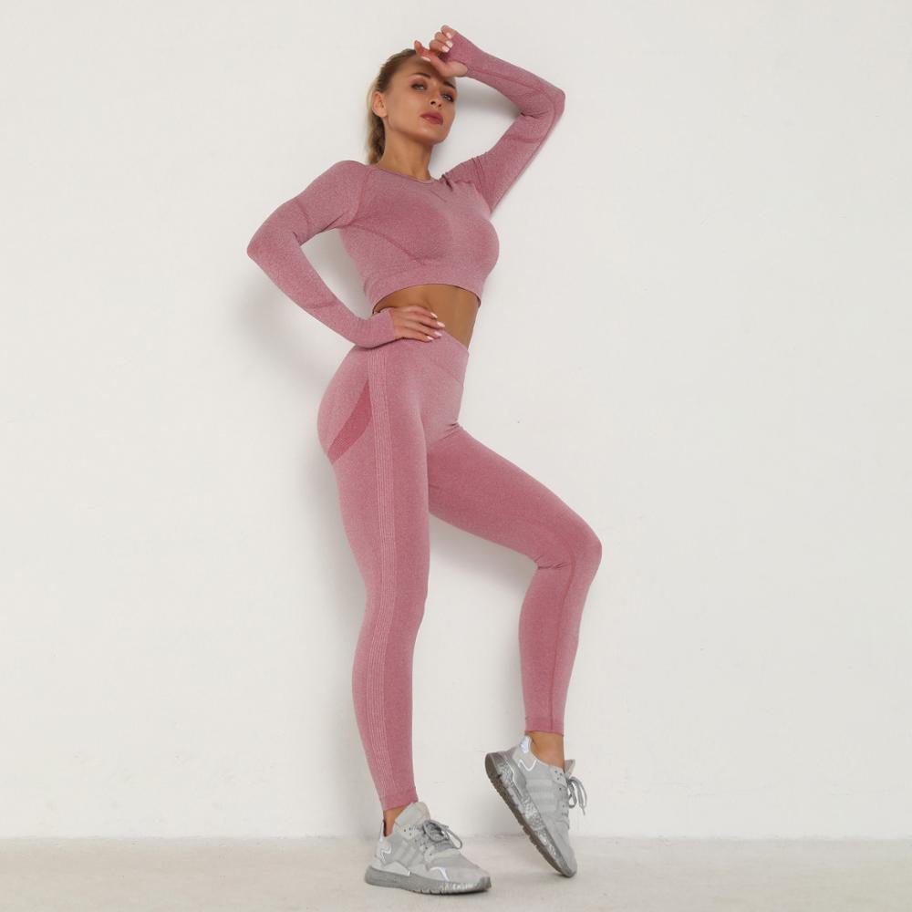 Yoga Clothing Set Sports Suit Women Sportswear Sports Outfit Fitness Set Athletic Wear Gym Seamless Workout Clothes For Women