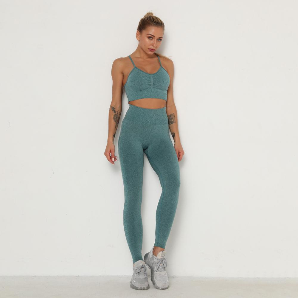 Yoga Clothing Set Sports Suit Women Sportswear Sports Outfit Fitness Set Athletic Wear Gym Seamless Workout Clothes For Women