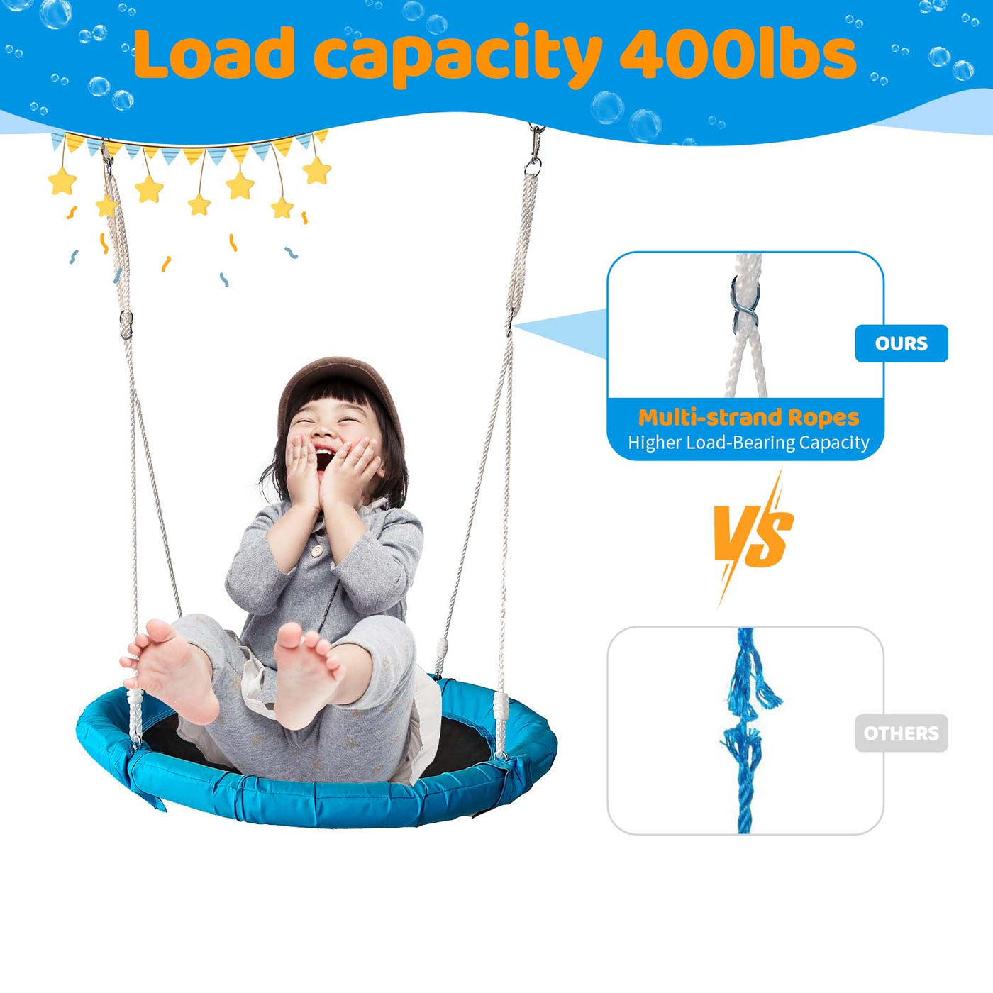 Metal Swing Stand With Saucer Outdoor Playground Metal Swing Set For Kids Outdoor Play Equipment