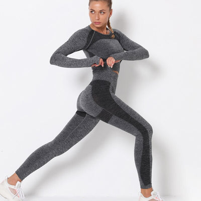 Yoga Clothing Set Sports Suit Women Sportswear Sports Outfit Fitness Set Athletic Wear Gym Seamless Workout Clothes For Women