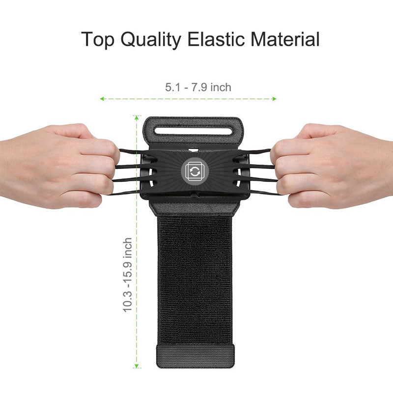 180 Degree Rotatable Running Wristband Phone Case Arm Band Sport Cycling Gym Wristlet Belt Armband Bag