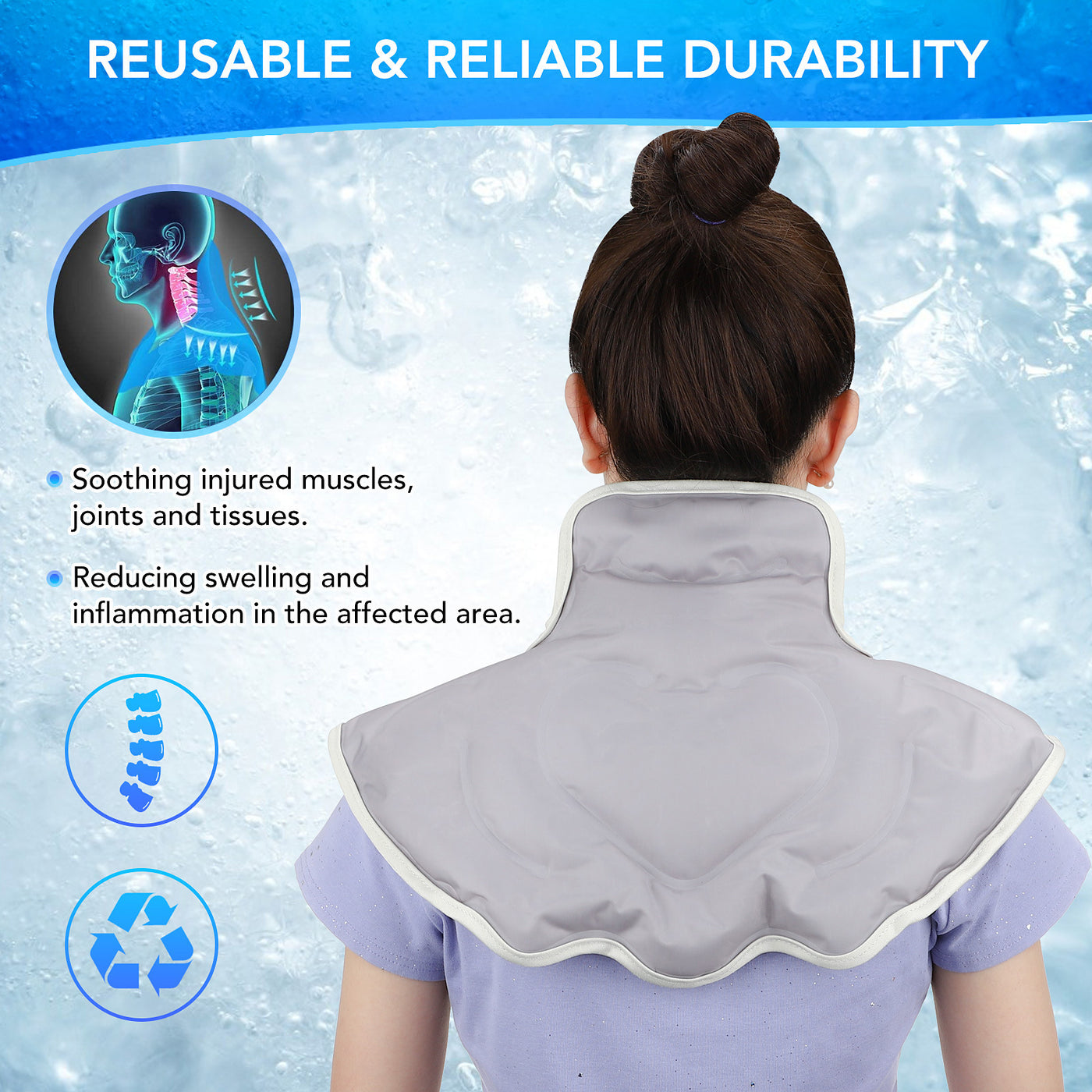 Hailicare Cold And Hot Compress Shoulder And Neck Ice Compress With Gel Health Protector