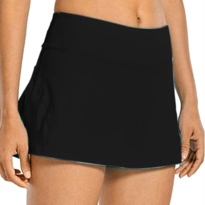 Women 2-In-1 Tennis Skorts Athletic Sports Running Pleated Golf Skirts Shorts