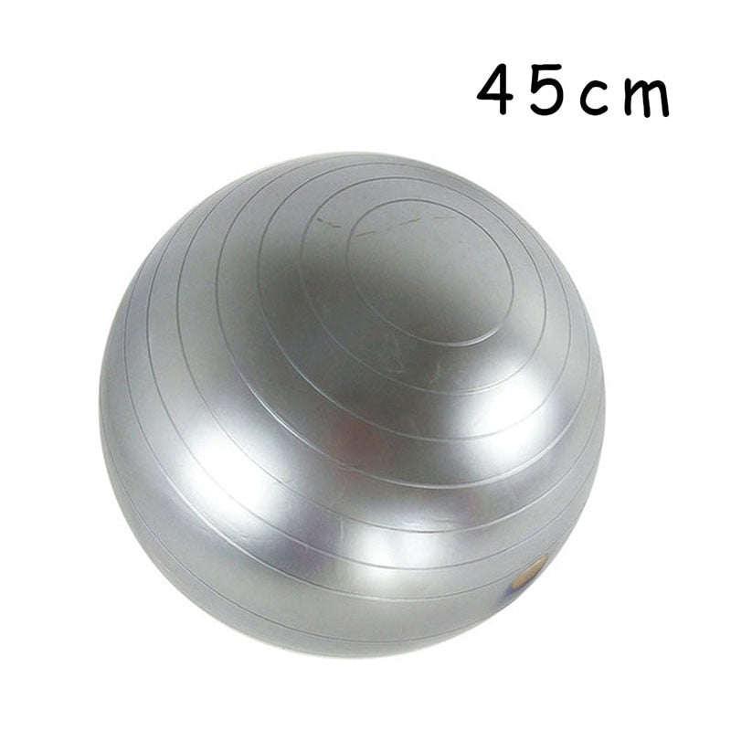 PVC Glossy Fitness Balls Yoga Ball Thickened Explosion-proof Exercise Home Gym Pilates Equipment Balance Ball 45cm/55cm/65cm/75cm/85cm