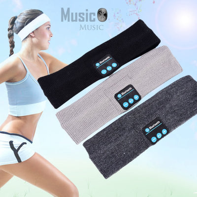 Bluetooth Music Headband Knits Sleeping Headwear Headphone Speaker Headset