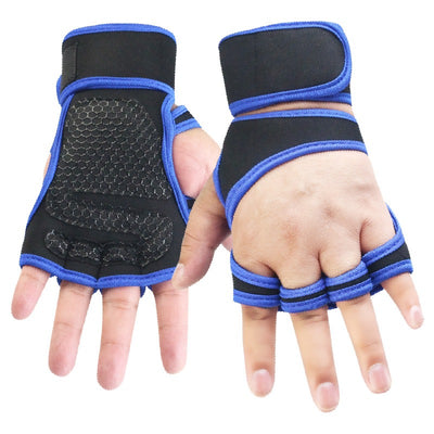 Fitness Half Finger Pull Up Grip Strength with Dumbbell Male Sports Equipment Wrist Protector Gloves Female Hard Pull Barbell Protector Gloves