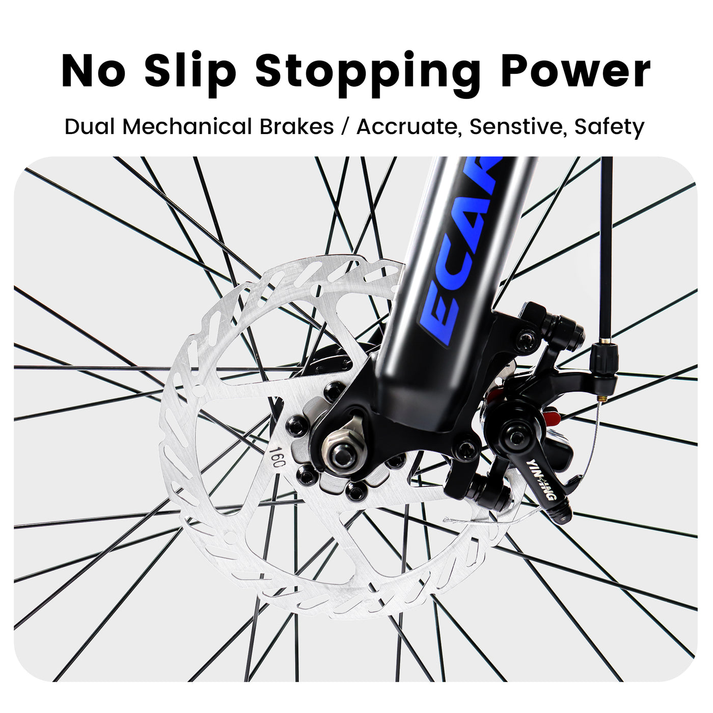 A2660 Ecarpat Mountain Bike 26 inch Wheel Carbon Steel Frame Disc Brake Thumb Shift Front Fork Rear Shock Absorber Bicycle