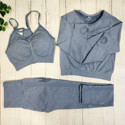 Yoga Clothing Set Sports Suit Women Sportswear Sports Outfit Fitness Set Athletic Wear Gym Seamless Workout Clothes For Women