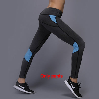 Sexy Yoga Set sports wear for women gym TShirt + Pants Breathable Gym Workout Clothes Compressed Yoga Leggings Sport Suit