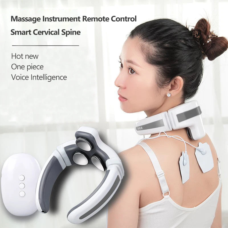 Smart Shoulder Neck Massager Electric Neck Massage  Health Care Relaxation Three Heads Relieve Stress  Fatigue Pain Relief tool