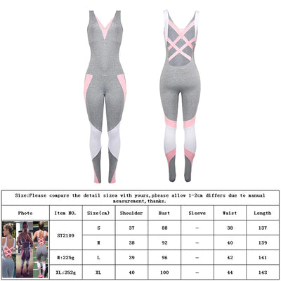 Gym Clothing Yoga Set Jogging Femme Sexy Back Cutout Crossover Fitness Clothing