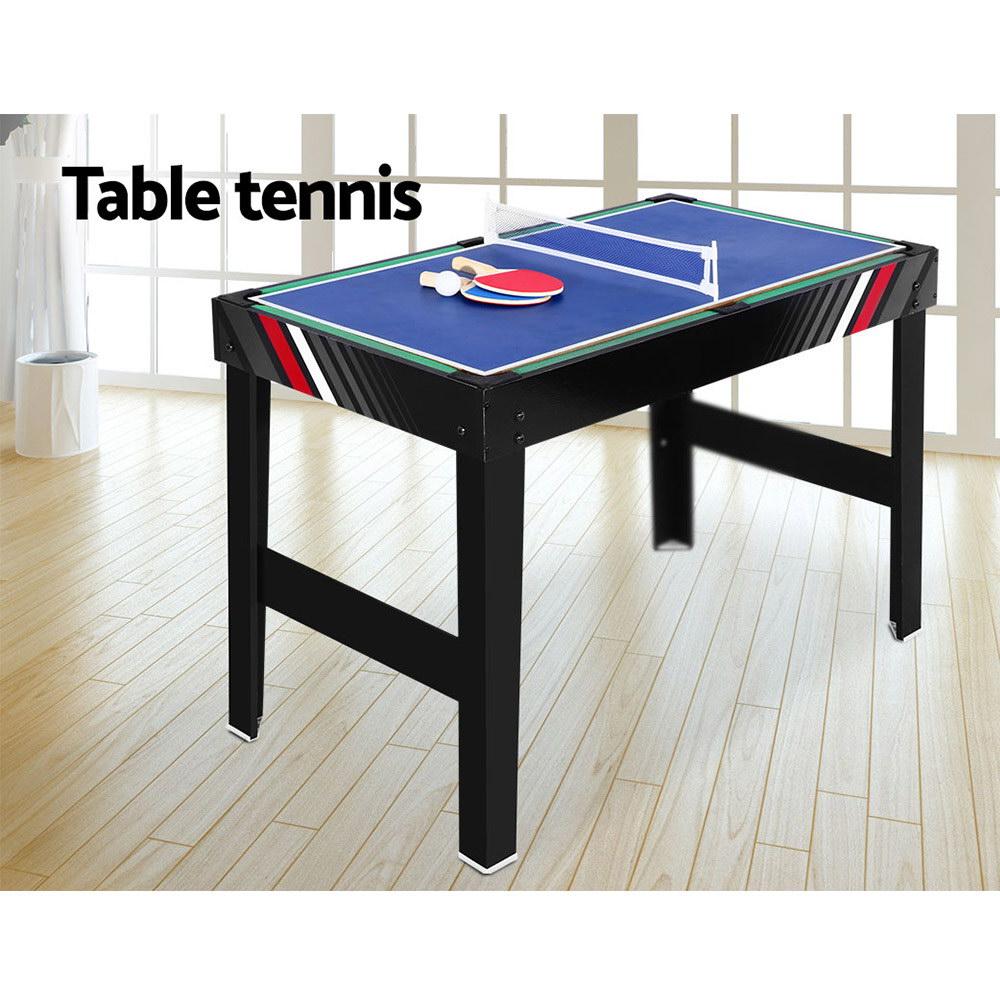 4FT 4-In-1 Soccer Table Tennis Ice Hockey Pool Game Football Foosball