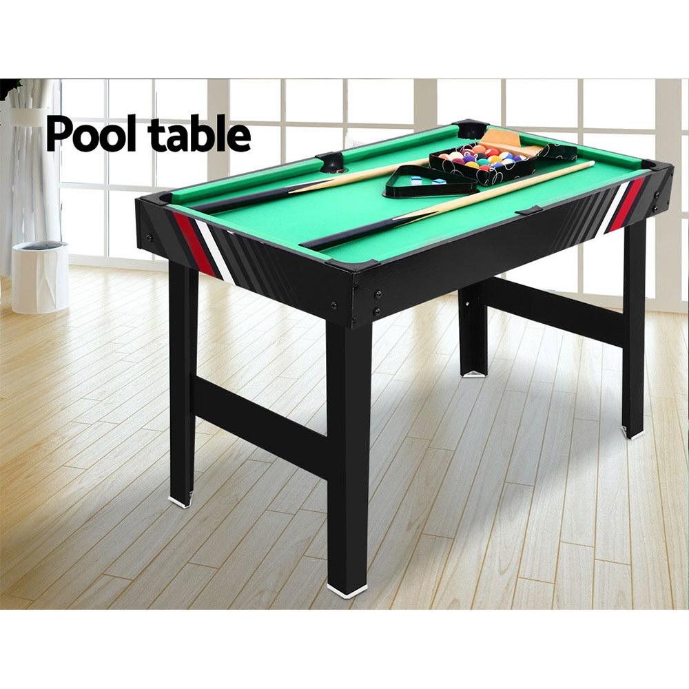 4FT 4-In-1 Soccer Table Tennis Ice Hockey Pool Game Football Foosball