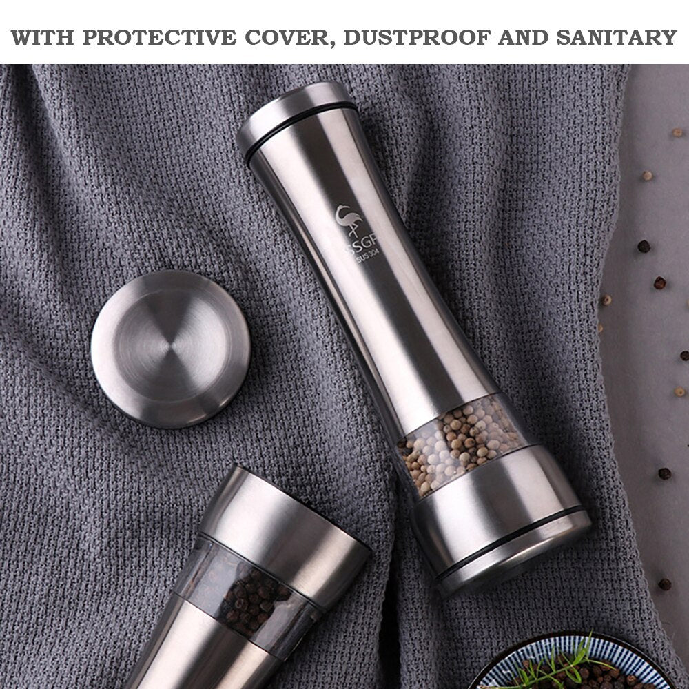 Stainless Steel Salt and Pepper Grinder Shakers