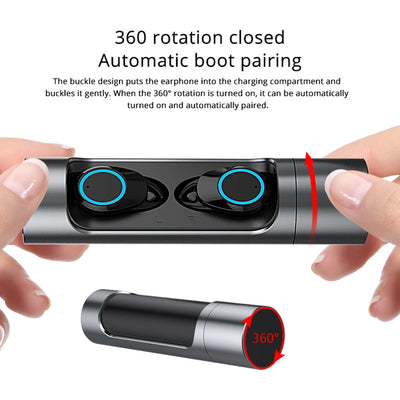 X8 Earphone Bluetooth 5.0 Touch Control Wireless TWS Earbuds Waterproof Stereo Music air Headset pods mini Earpiece