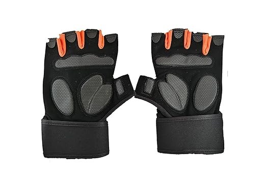 Fitness Mens Gym Gloves with 12 inch