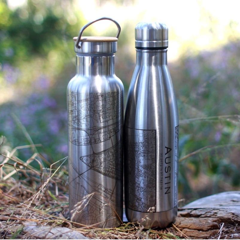 Olympic National Park - Washington Map Insulated Bottle