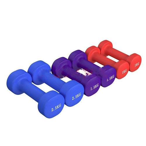 US Stock!Authentic dipped plastic dumbbell multi-color gift Box